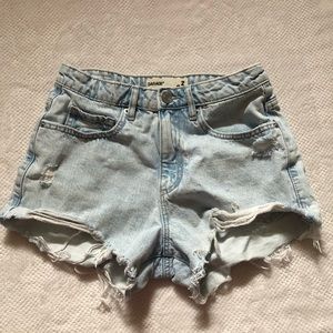 Garage high waisted festival shorts